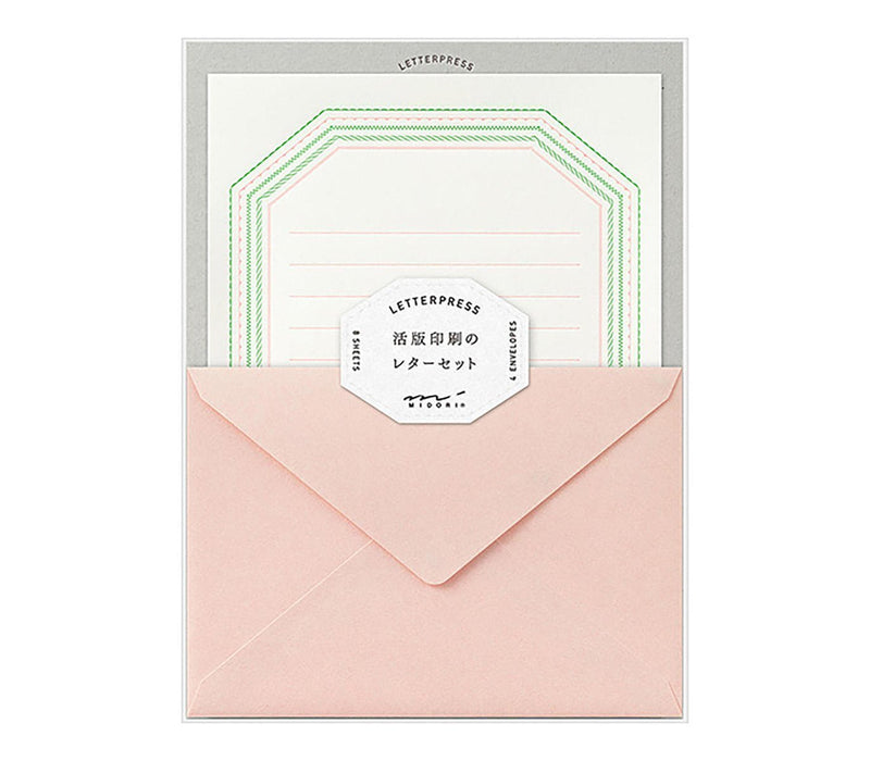 Midori letter pressed frame letter writing set product photo