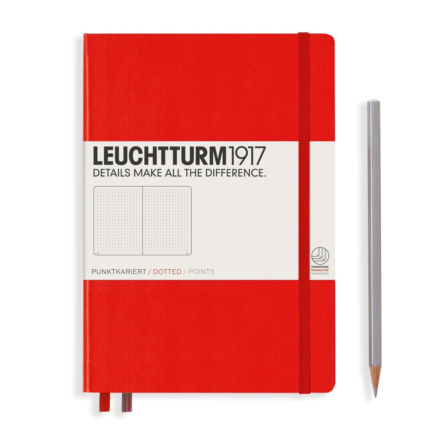 Leuchtturm1917 A5 Hardcover Notebook in Red