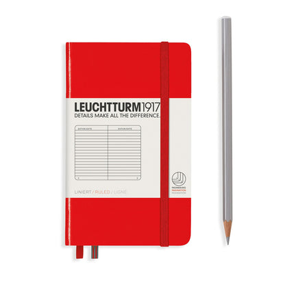 Leuchtturm1917 A6 Hardcover Notebook in Red