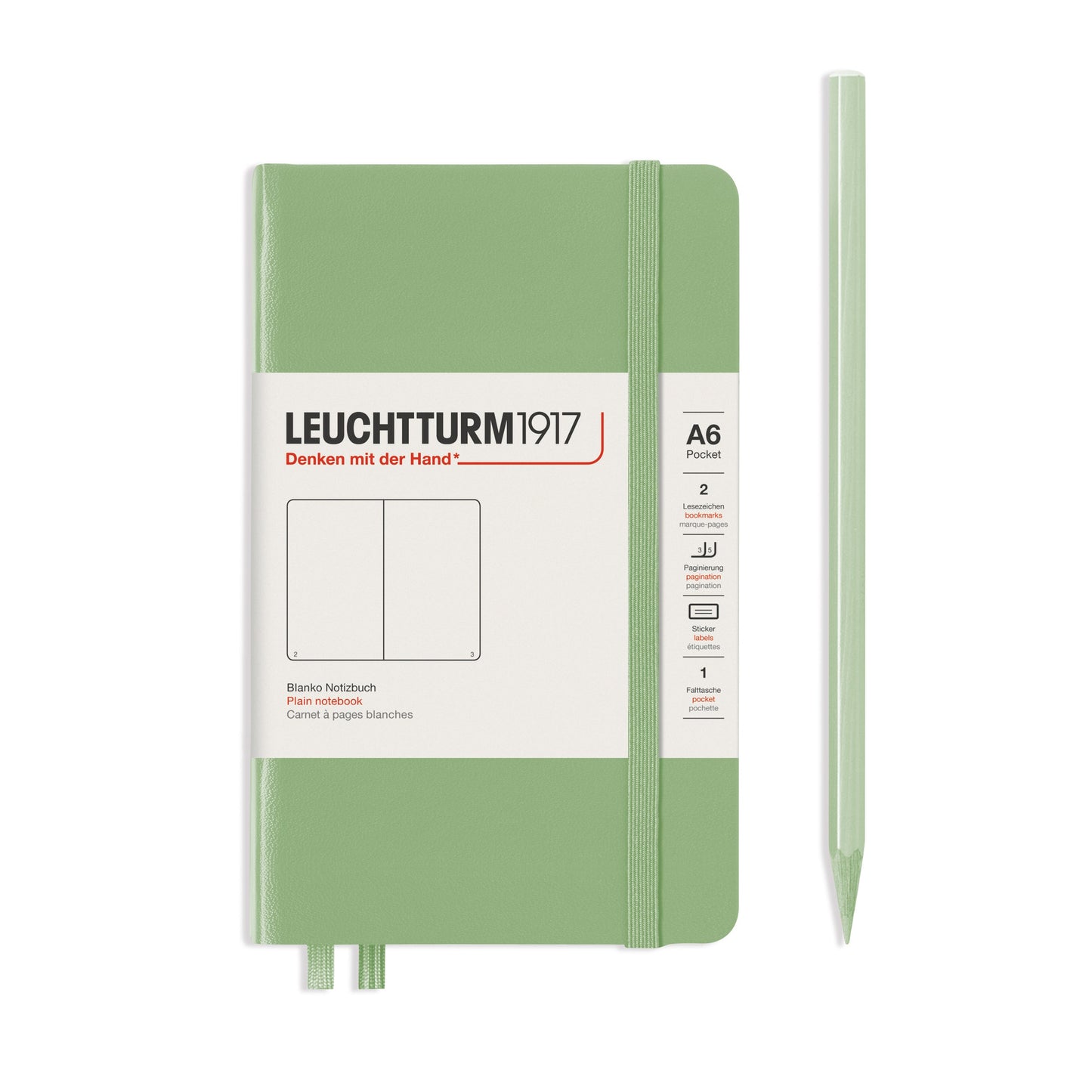 Leuchtturm1917 A6 Hardcover Notebook in Sage