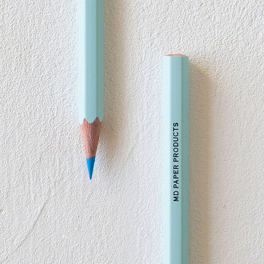 Midori MD Paper colour pencils in use on paper