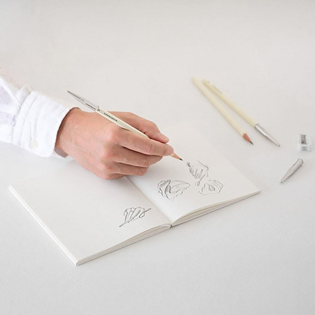 Midori MD Paper drawing kit pencils in use on paper