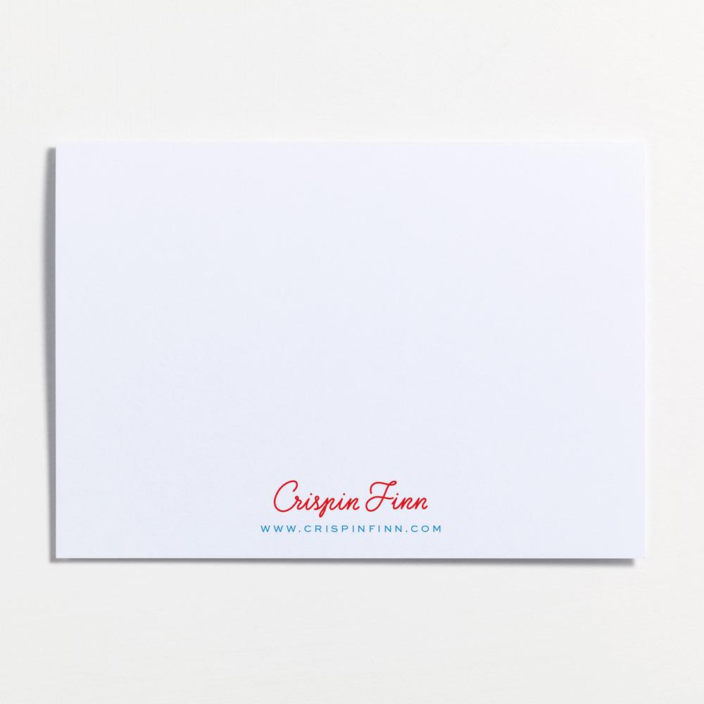 Modern Love card showing interior and envelope