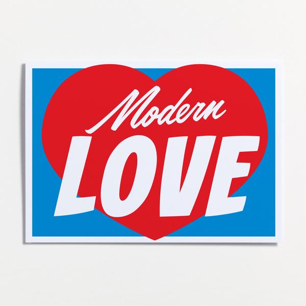 Modern Love greeting card by Crispin Finn
