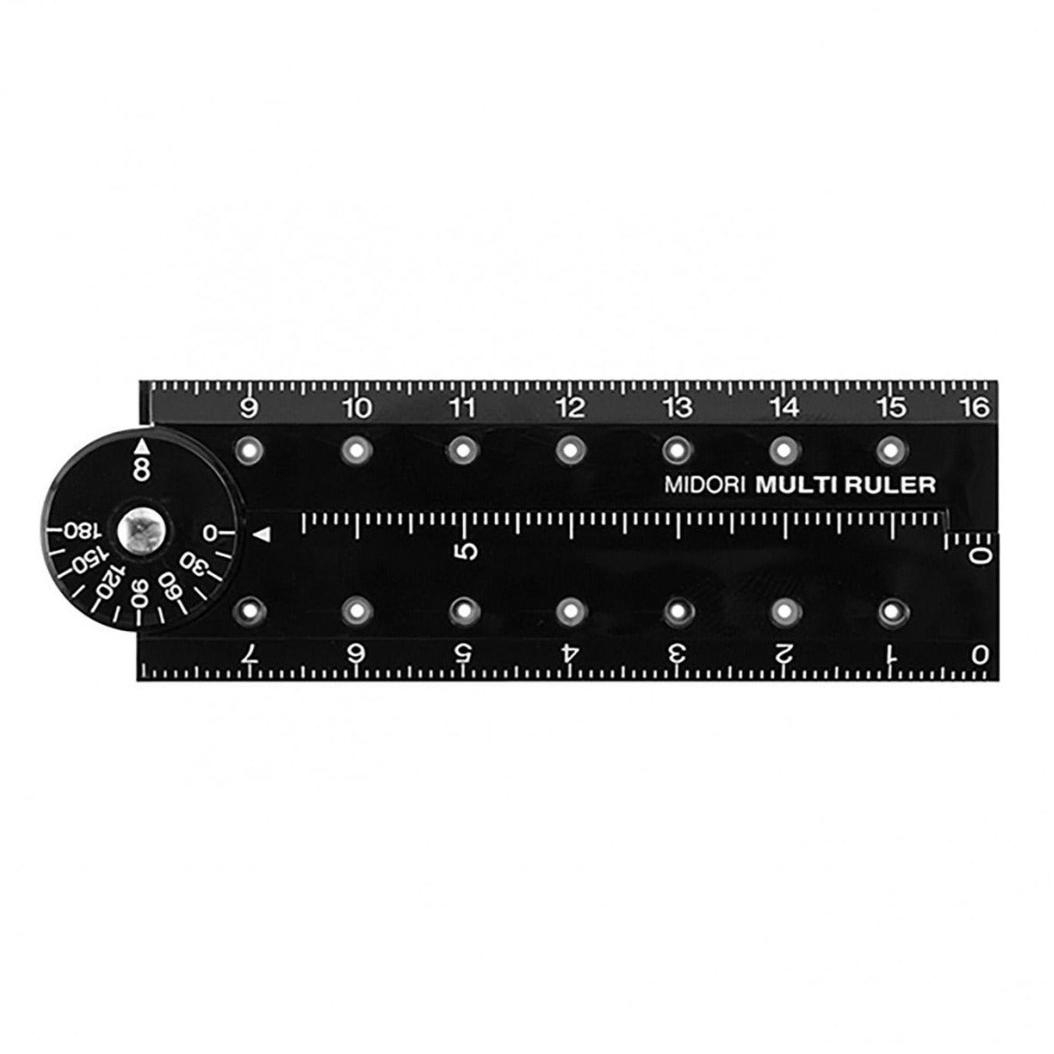 Multi Ruler 16cm Black