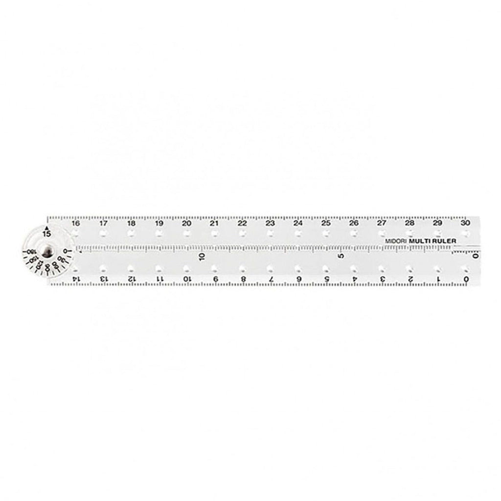 Midori multi ruler 30cm clear transparent product photo