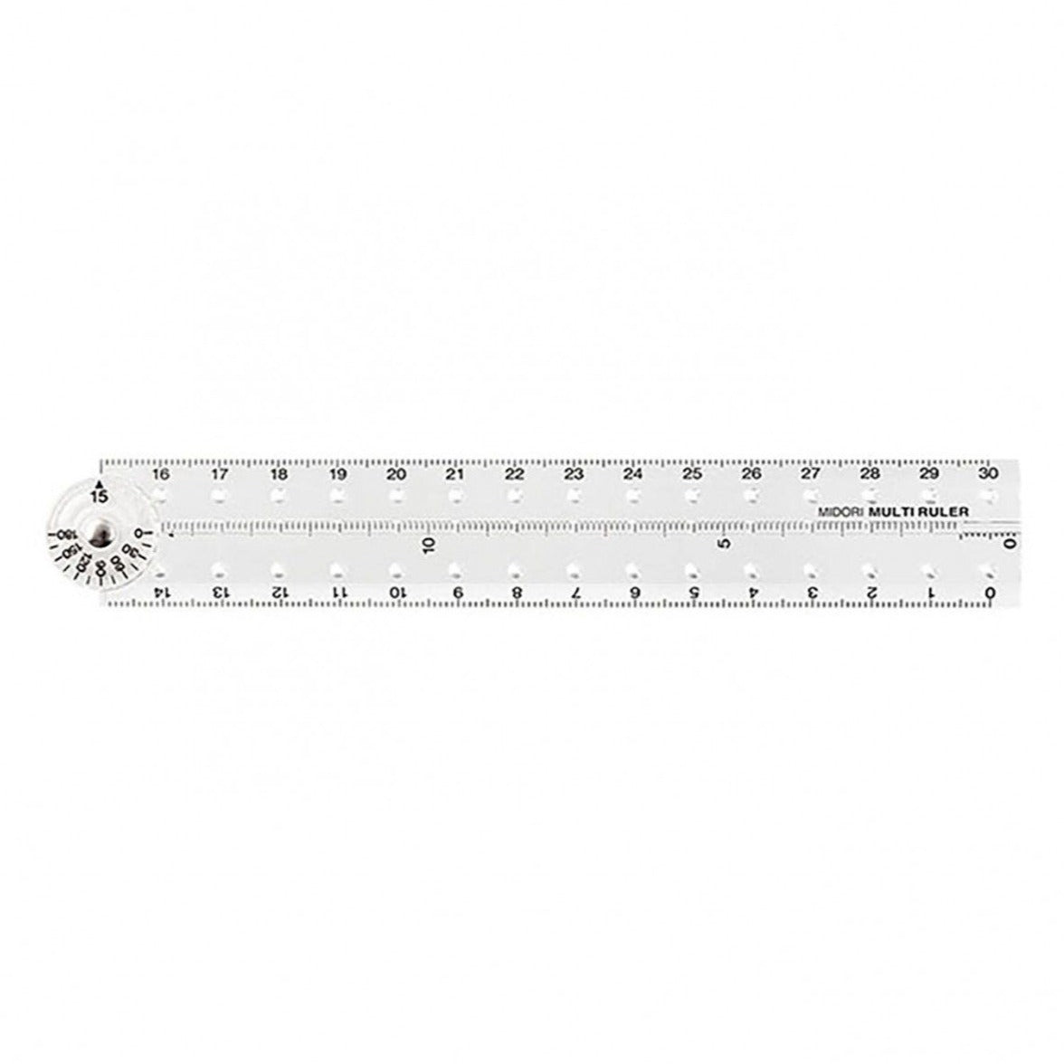 Midori multi ruler 30cm clear transparent product photo