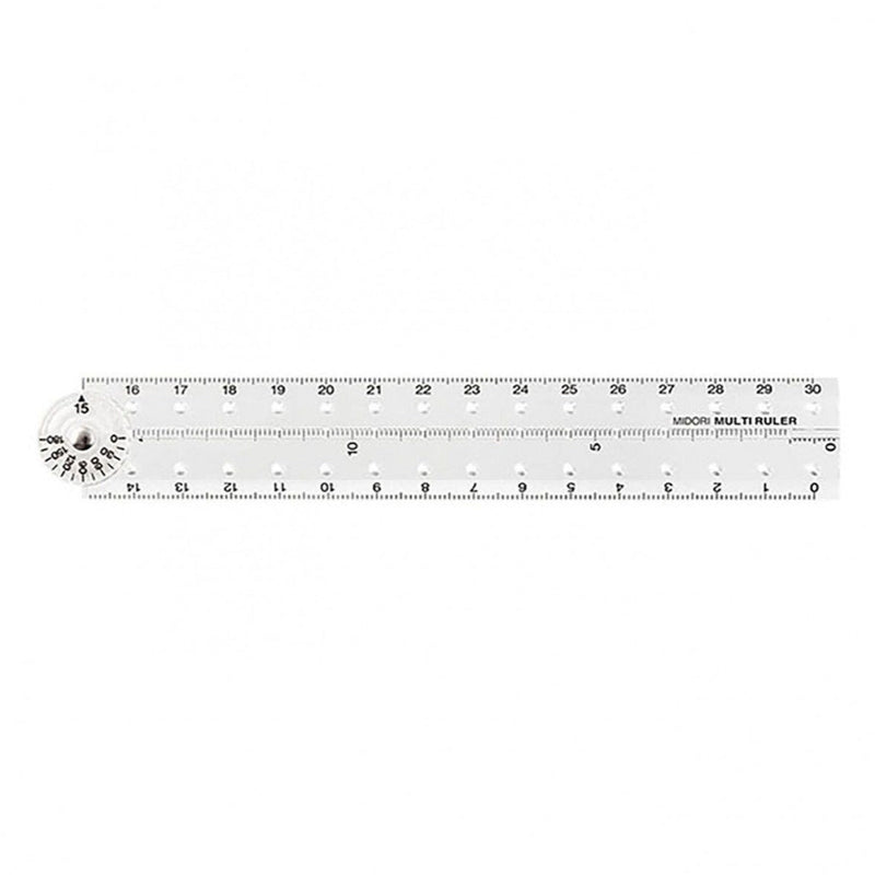 Midori multi ruler 30cm clear transparent product photo