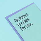 Shave my legs-Cards-twin pines-nóta póca