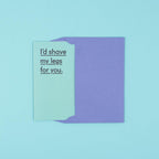 Shave my legs-Cards-twin pines-nóta póca