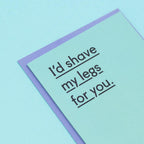 Shave my legs-Cards-twin pines-nóta póca