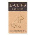 Midori Shiba dog shaped paper clips mini box product photo