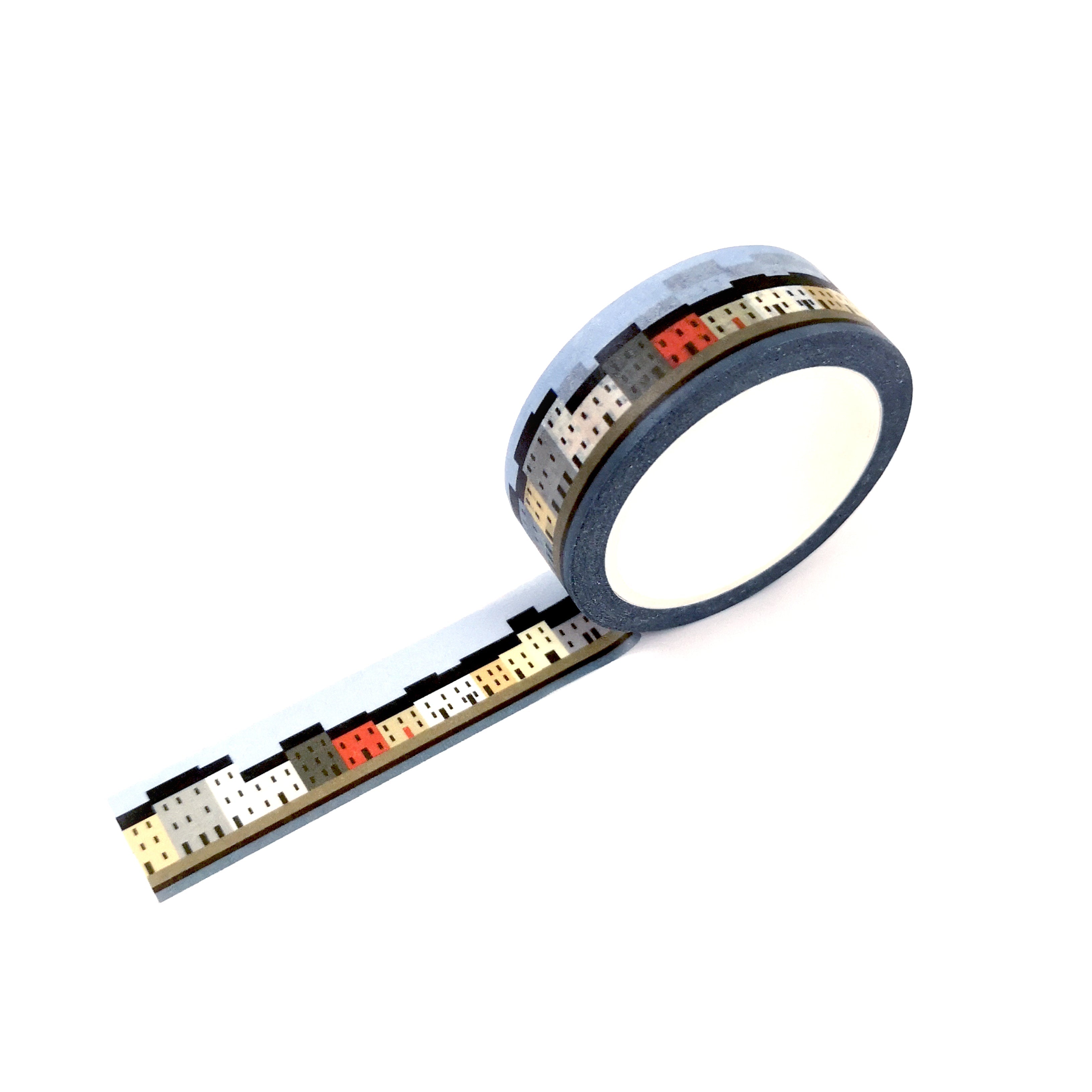nóta póca The Long Walk washi tape with coastal walking scene
