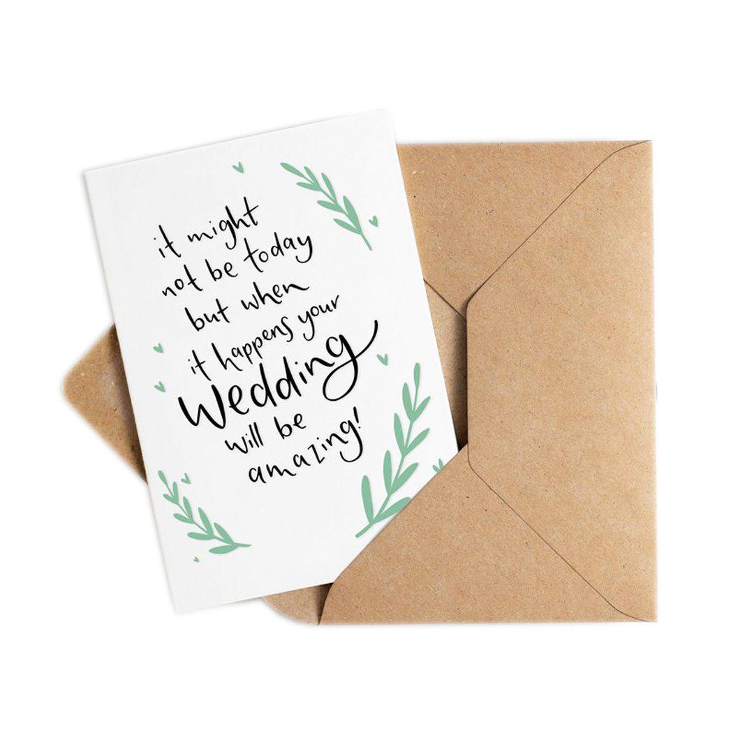Wedding Postponement Card 'When It Happens…'-Cards-Hunter Paper Co.-nóta póca