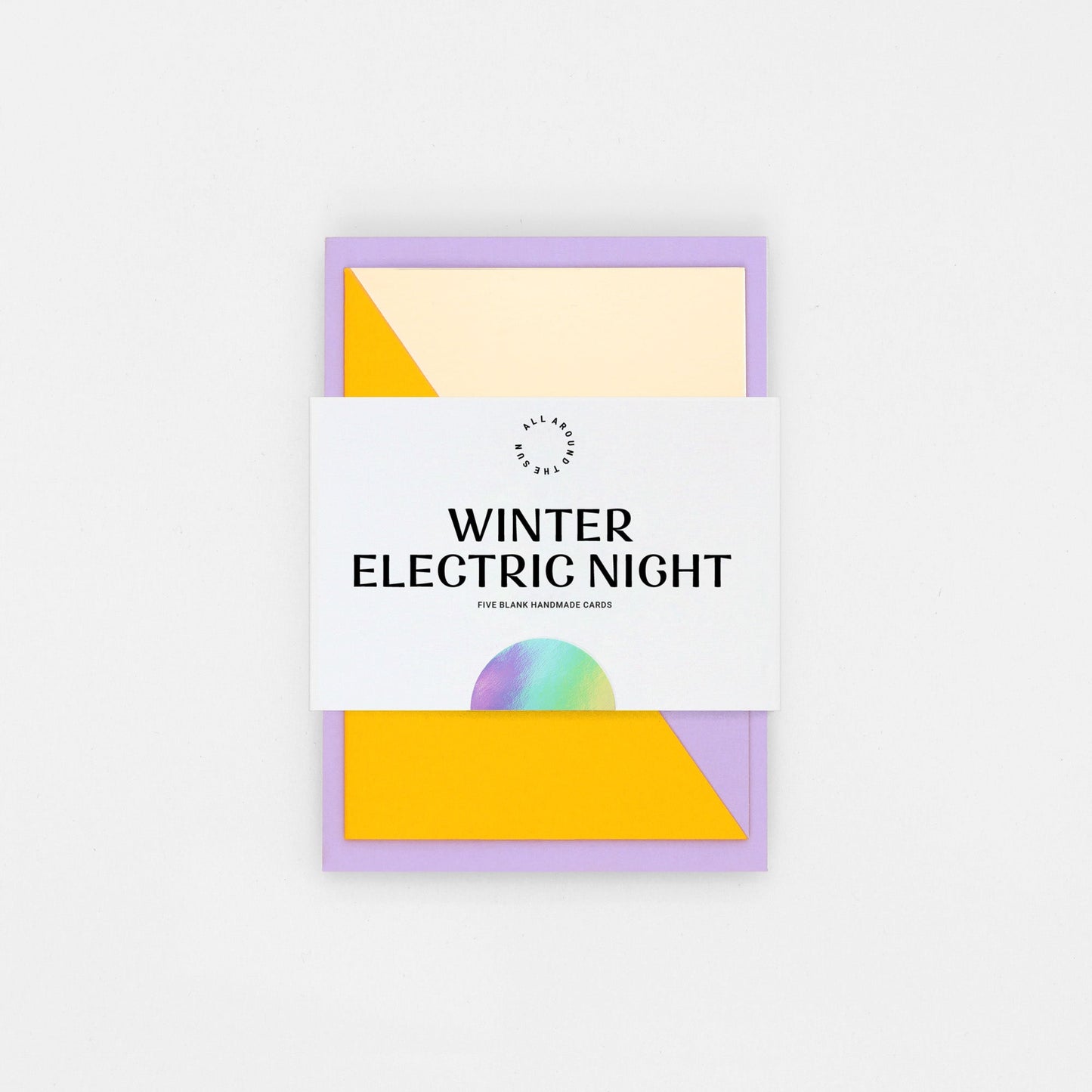 'Winter Electric Night' Collection of 5 Cards