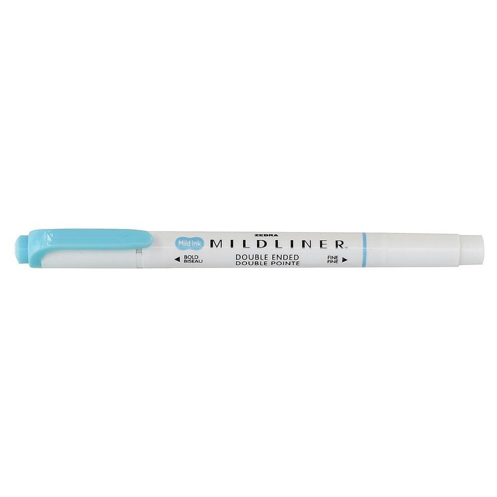 Zebra Mildliner Highlighter Mild Blue-Pens-Zebra-nóta póca