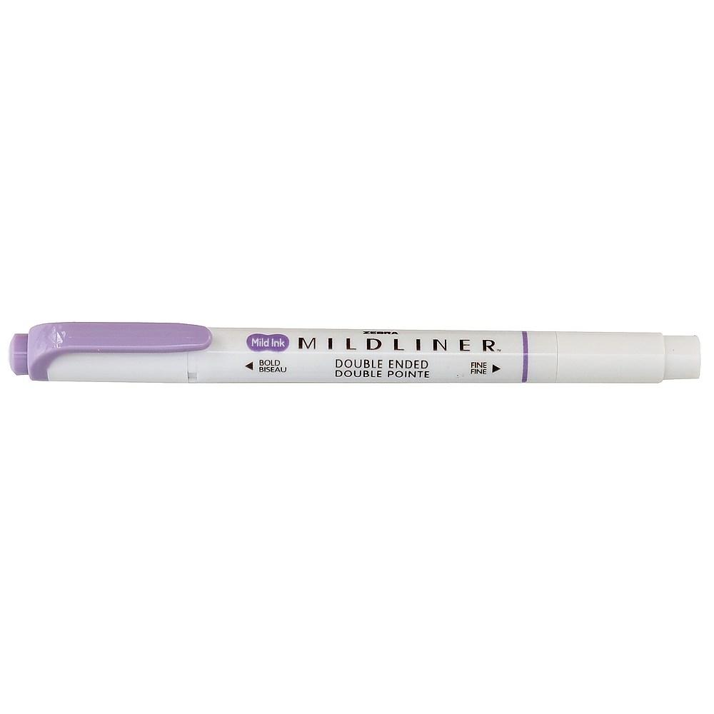 Zebra Mildliner Highlighter Mild Purple-Pens-Zebra-nóta póca